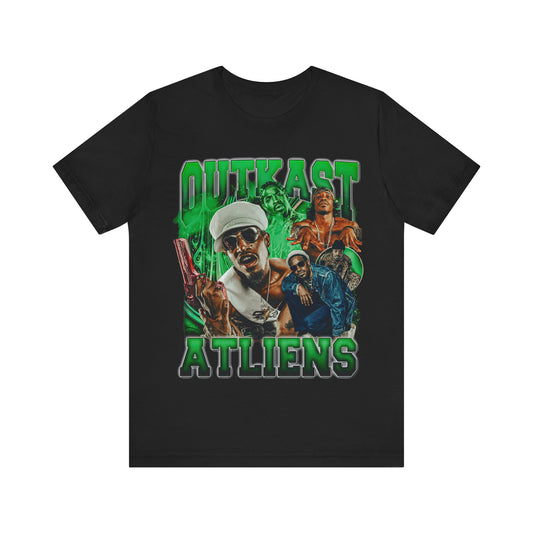 Vintage 90s Rap Bootleg Style T-Shirt OUTKAST ATLIENS Unisex Graphic Tee Shirt