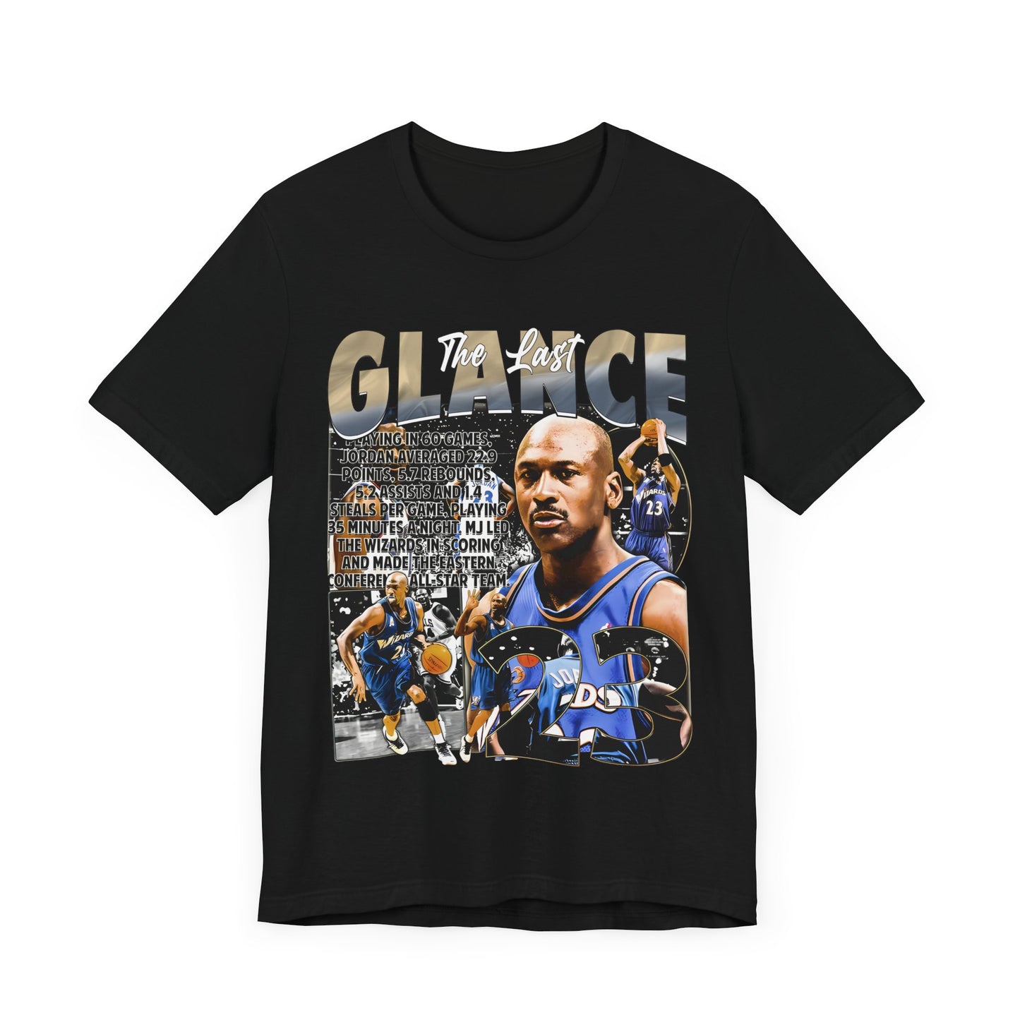 Vintage 90s Basketball Bootleg Style T-Shirt MICHAEL JORDAN Glance Unisex Tee