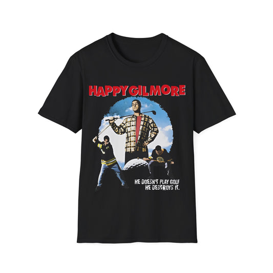 Vintage 90s Pop Culture Bootleg Style T-Shirt, HAPPY GILMORE Retro Shirt Unisex Graphic Tee