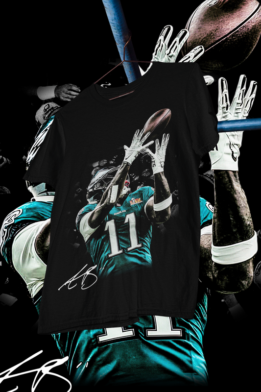 AJ BROWN THE CATCH PNG T-shirt design, Bootleg tees design, ready to print, printable design basketball, 90s, DTF,DTG,300 DPI