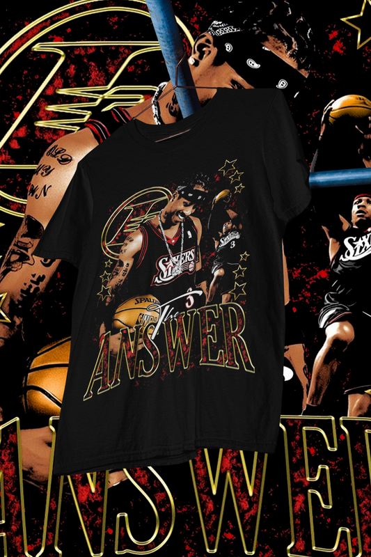 ALLEN IVERSON -shirt design, Bootleg tees design, ready to print, printable design basketball, 90s, DTF,DTG,300 DPI
