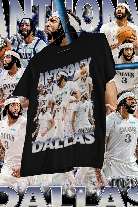 ANTHONY DAVIS MAVS- shirt design, Bootleg tees design, ready to print, printable design basketball, 90s, DTF,DTG,300 DPI