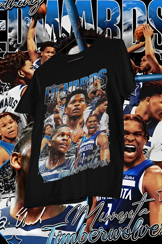 ANTHONY EDWARDS- shirt design, Bootleg tees design, ready to print, Printable design basketball, 90s, DTF,DTG,300 DPI