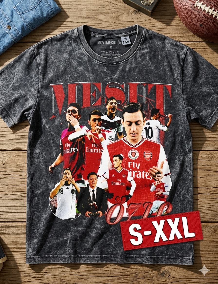 WORLD CUP SERIES Jumbo Print Acid Washed Vintage 90s Style Heavyweight T-Shirt