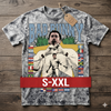 BAD BUNNY Jumbo Print Acid Washed Vintage 90s Style Heavyweight T Shirt