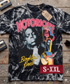 RAP LEGENDS Jumbo Print Acid Washed Vintage 90s Style Heavyweight T Shirt
