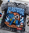 BLASTOISE Jumbo Print Acid Washed Vintage 90s Style Heavyweight T Shirt