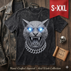 BLING CAT Jumbo Print Acid Washed Vintage 90s Style Heavyweight T Shirt