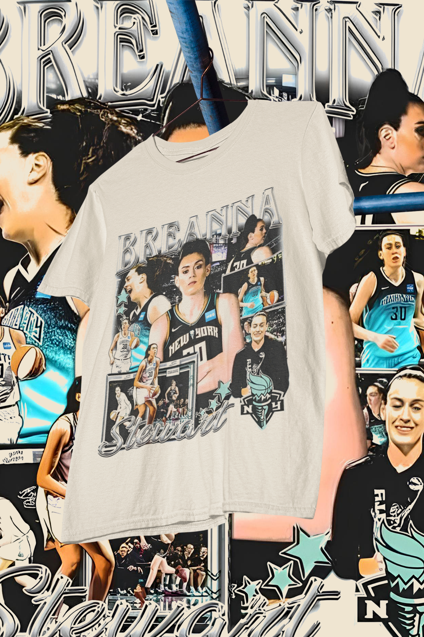 BREANNA STEWART - shirt design, Bootleg tees design, ready to print, Printable design basketball, 90s, DTF,DTG,300 DPI