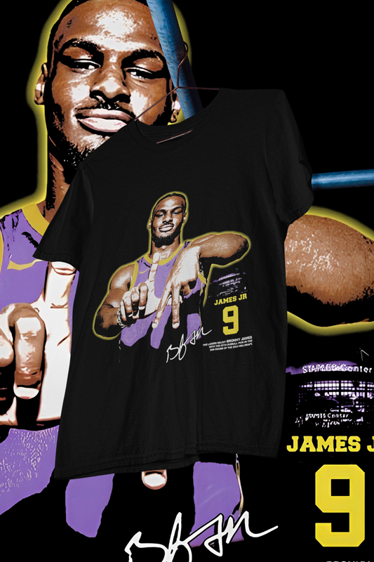 BRONNY LA - shirt design, Bootleg tees design, ready to print, Printable design basketball, 90s, DTF,DTG,300 DPI