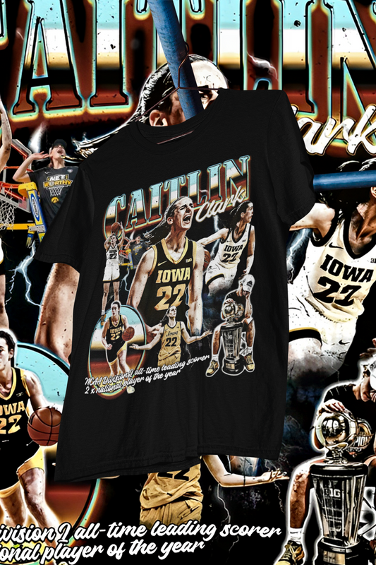 CAITLIN CLARK - shirt design, Bootleg tees design, ready to print, Printable design basketball, 90s, DTF,DTG,300 DPI
