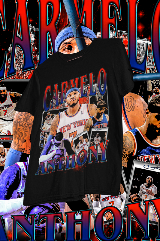 CARMELO ANTHONY- shirt design, Bootleg tees design, ready to print, Printable design basketball, 90s, DTF,DTG,300 DPI