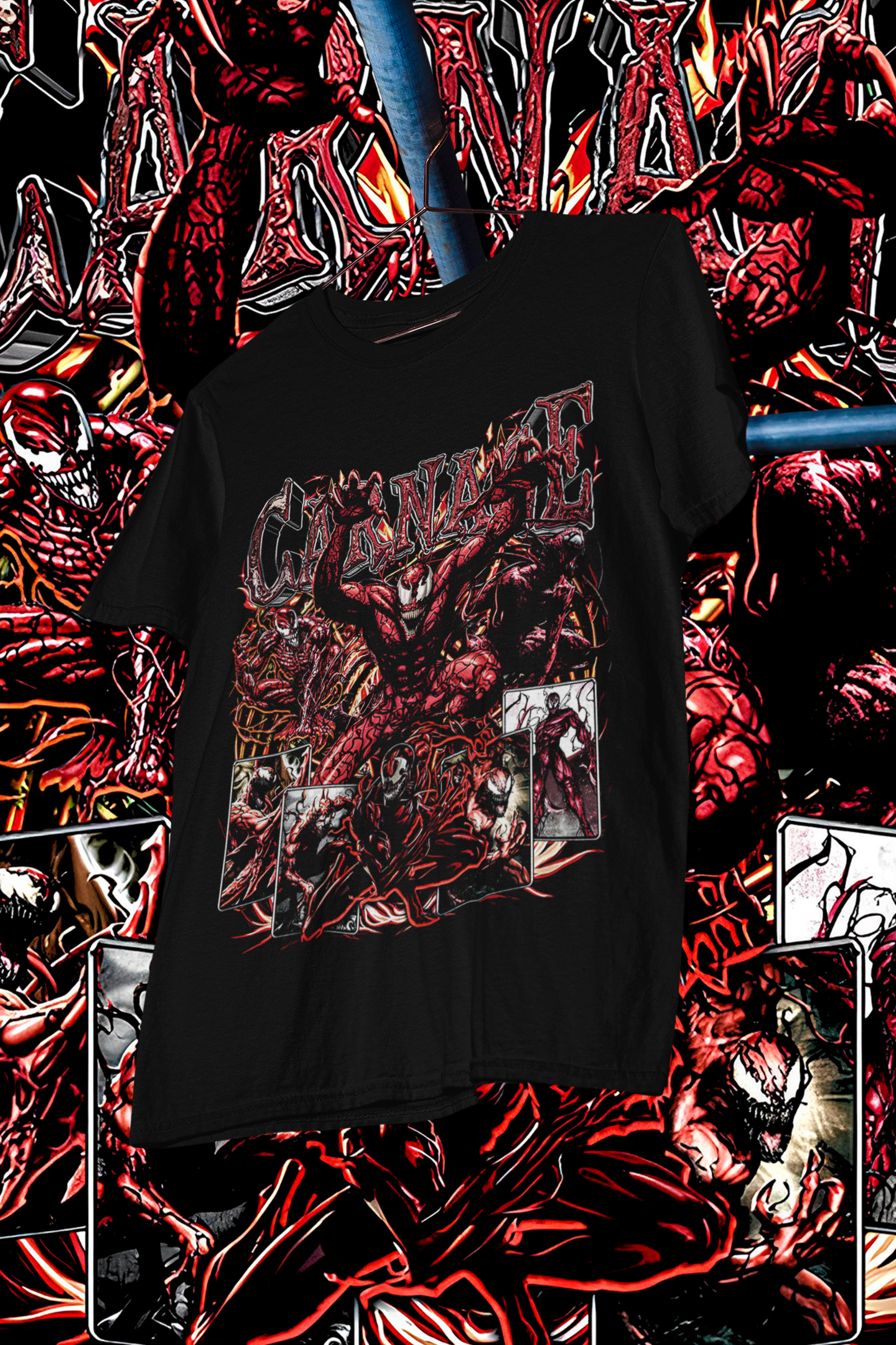 CARNAGE - shirt design, Bootleg tees design, ready to print, Printable design superhero, 90s, DTF,DTG,300 DPI