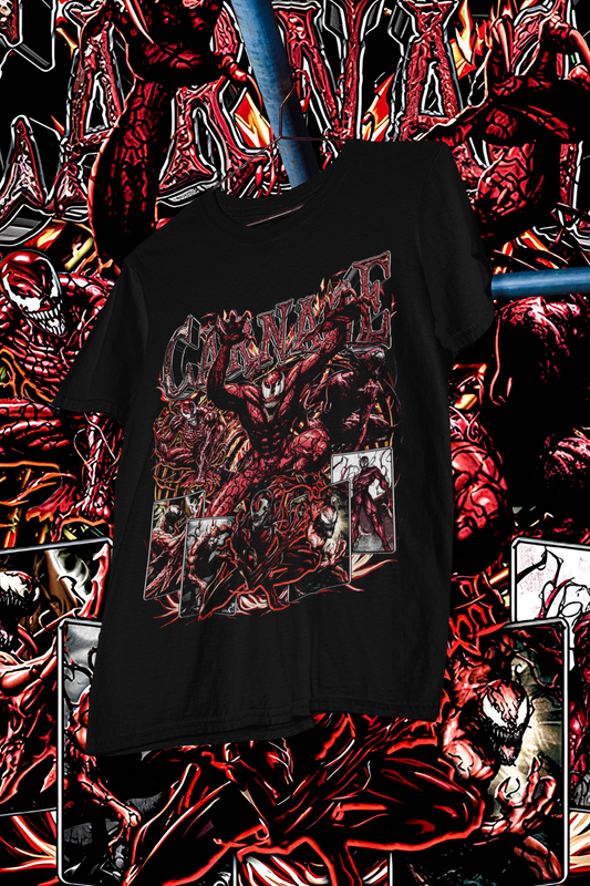 CARNAGE - shirt design, Bootleg tees design, ready to print, Printable design superhero, 90s, DTF,DTG,300 DPI