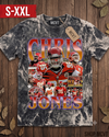 CHRIS JONES Jumbo Print Acid Washed Vintage 90s Style Heavyweight T-Shirt