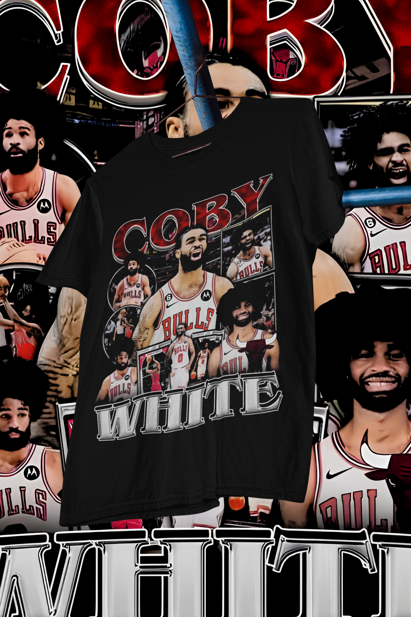 COBY WHITE- shirt design, Bootleg tees design, ready to print, Printable design basketball, 90s, DTF,DTG,300 DPI