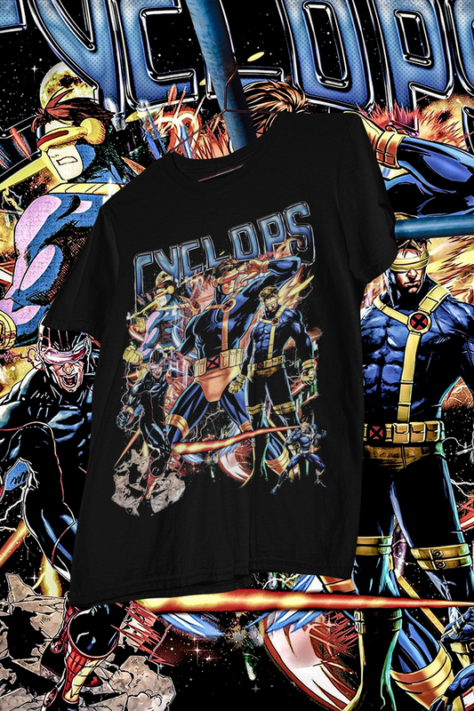 CYCLOPS - shirt design, Bootleg tees design, ready to print, Printable design superhero, 90s, DTF,DTG,300 DPI