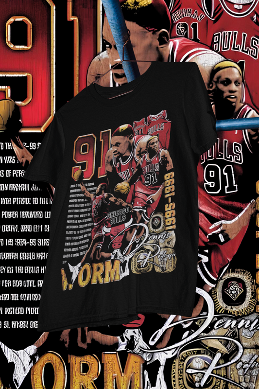 DENNIS RODMAN THE WORM 91 - shirt design, Bootleg tees design, ready to print, Printable design basketball, 90s, DTF,DTG,300 DPI