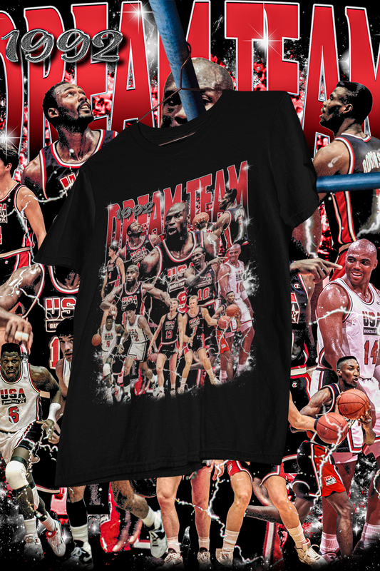 DREAM TEAM 92 USA- shirt design, Bootleg tees design, ready to print, Printable design basketball, 90s, DTF,DTG,300 DPI