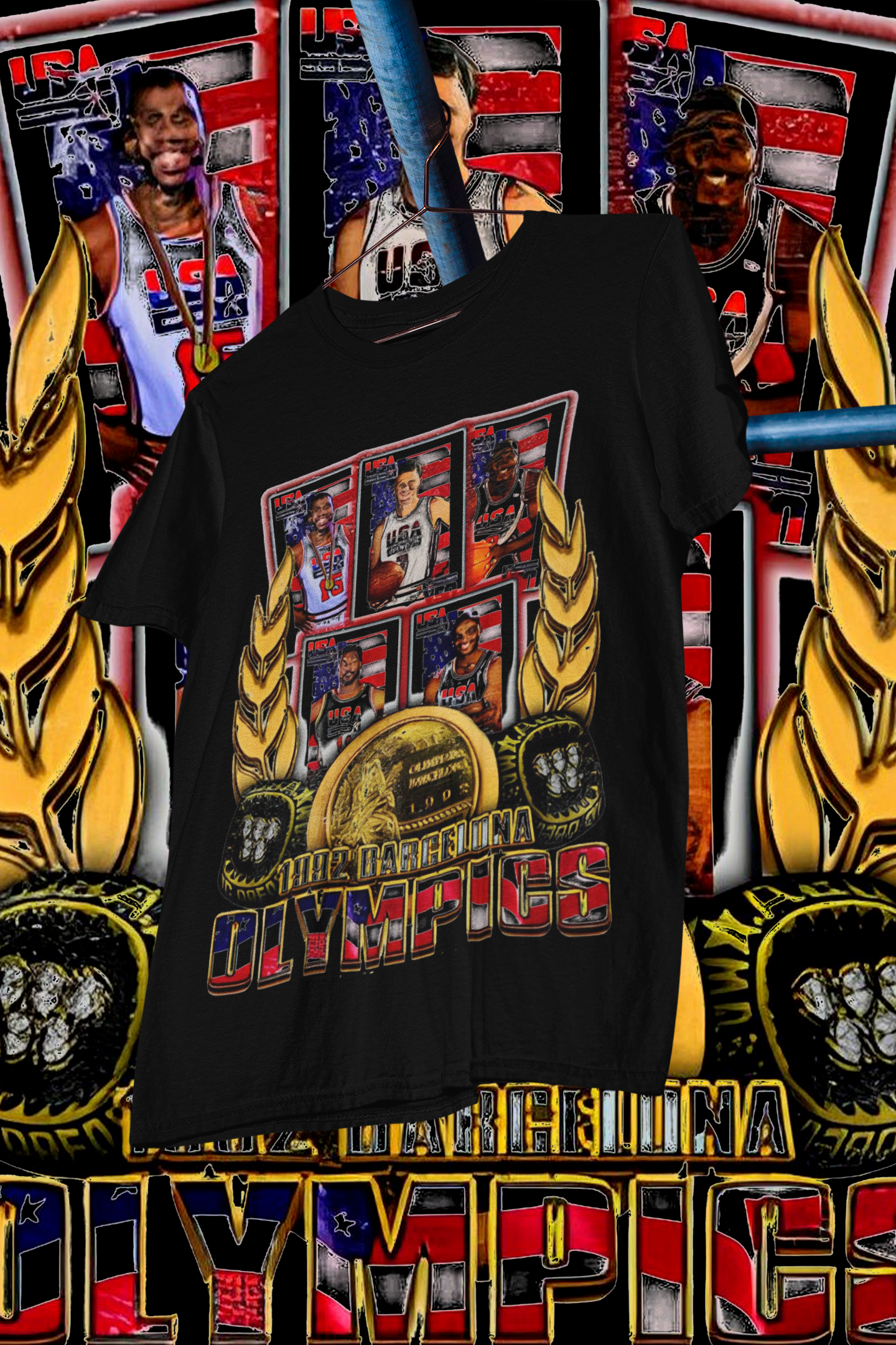 DREAM TEAM 92- shirt design, Bootleg tees design, ready to print, Printable design basketball, 90s, DTF,DTG,300 DPI