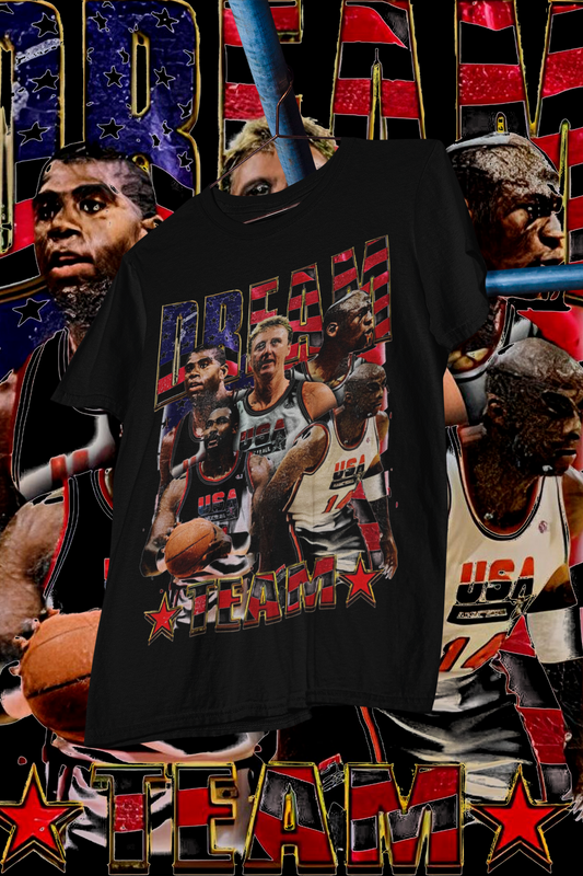 DREAM TEAM 92- shirt design, Bootleg tees design, ready to print, Printable design basketball, 90s, DTF,DTG,300 DPI