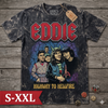 EDDIE Jumbo Print Acid Washed Vintage 90s Style Heavyweight T Shirt