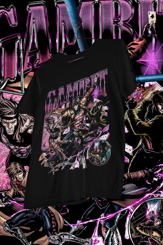 GAMBIT - shirt design, Bootleg tees design, ready to print, Printable design superhero, 90s, DTF,DTG,300 DPI