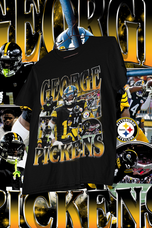 GEORGE PICKENS- shirt design, Bootleg tees design, ready to print, Printable design basketball, 90s, DTF,DTG,300 DPI