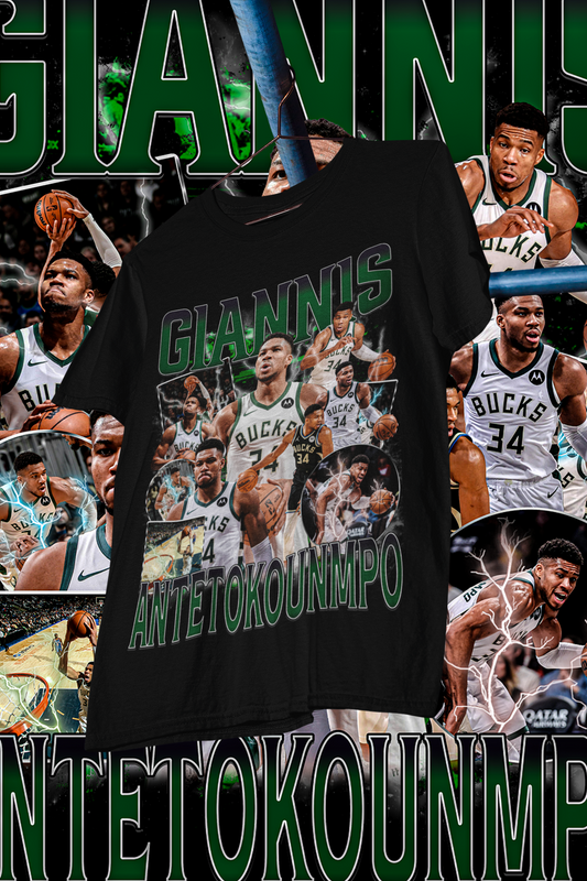GIANNIS- shirt design, Bootleg tees design, ready to print, Printable design basketball, 90s, DTF,DTG,300 DPI