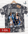GLO RILLA Jumbo Print Acid Washed Vintage 90s Style Heavyweight T Shirt