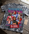 GUNNA Jumbo Print Acid Washed Vintage 90s Style Heavyweight T Shirt