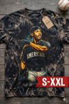 KEN GRIFFEY JR Jumbo Print Acid Washed Vintage 90s Style Heavyweight T Shirt