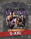 VINCE CARTER Jumbo Print Acid Washed Vintage 90s Style Heavyweight T Shirt