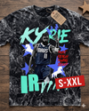 KYRIE IRVING Jumbo Print Acid Washed Vintage 90s Style Heavyweight T Shirt