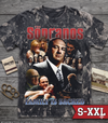 THE SOPRANOS Jumbo Print Acid Washed Vintage 90s Style Heavyweight T Shirt
