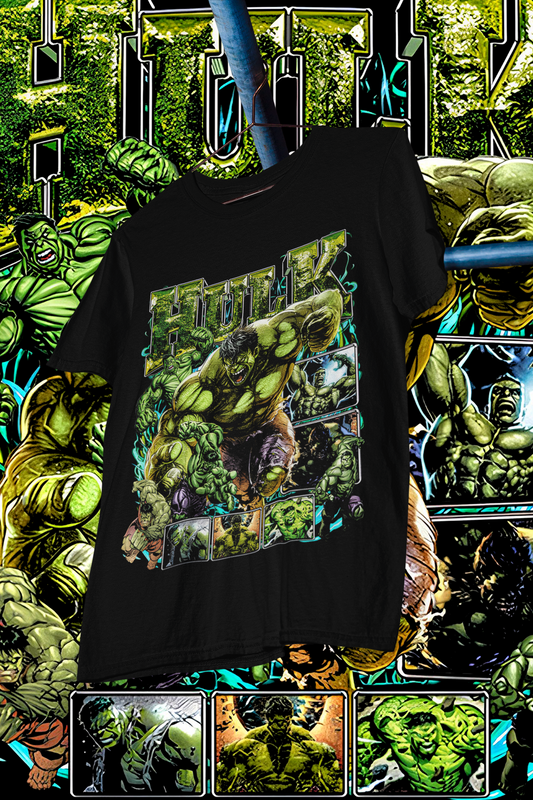 HULK - shirt design, Bootleg tees design, ready to print, Printable design superhero, 90s, DTF,DTG,300 DPI