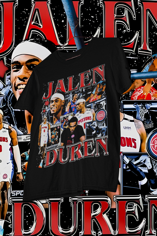 JALEN DUREN- shirt design, Bootleg tees design, ready to print, Printable design basketball, 90s, DTF,DTG,300 DPI
