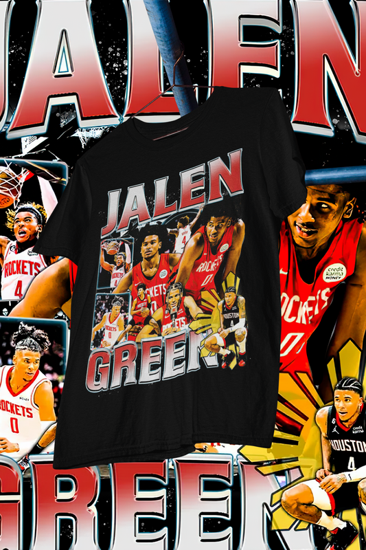 JALEN GREEN- shirt design, Bootleg tees design, ready to print, Printable design basketball, 90s, DTF,DTG,300 DPI