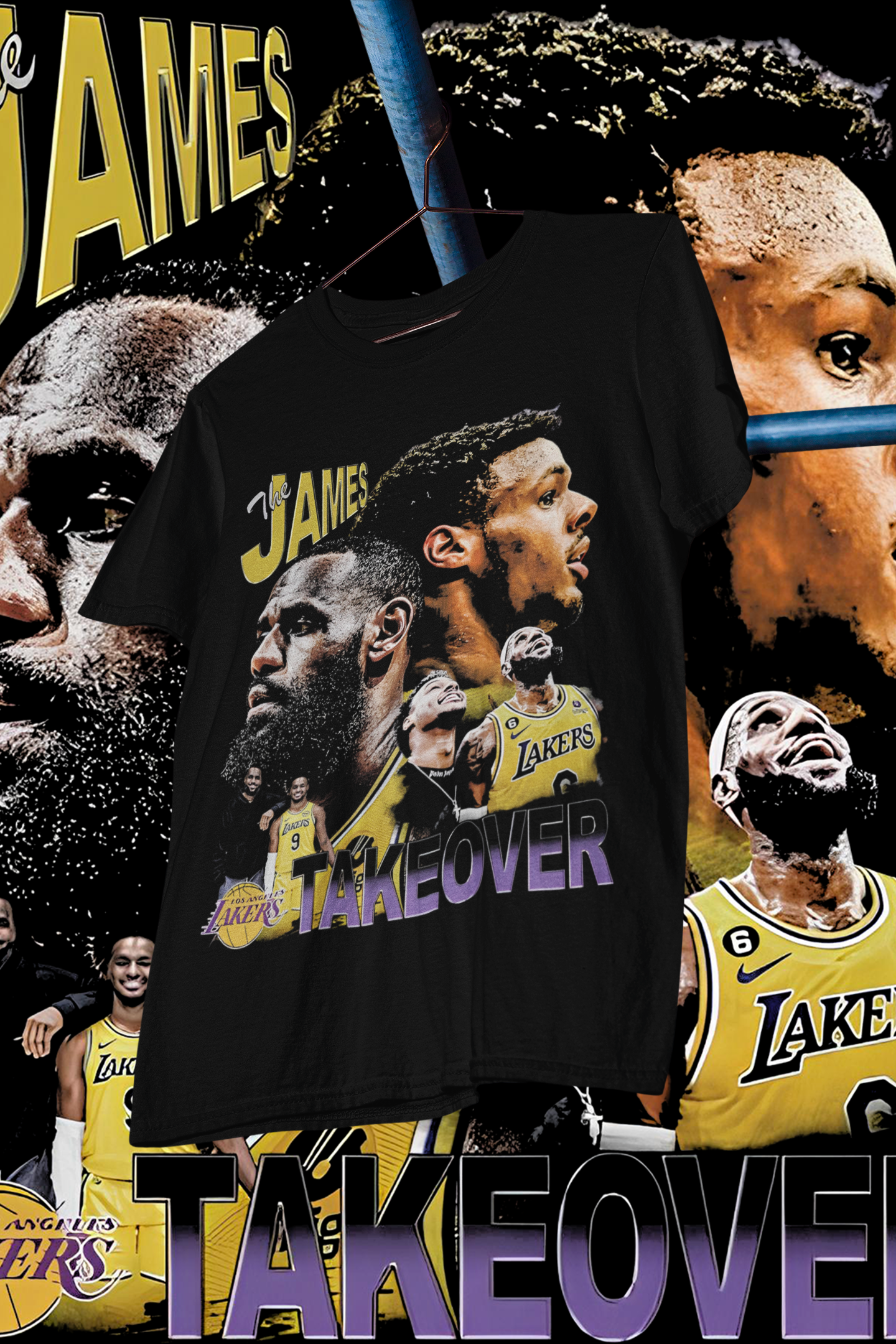 THE JAMES TAKEOVER 24- shirt design, Bootleg tees design, ready to print, Printable design basketball, 90s, DTF,DTG,300 DPI