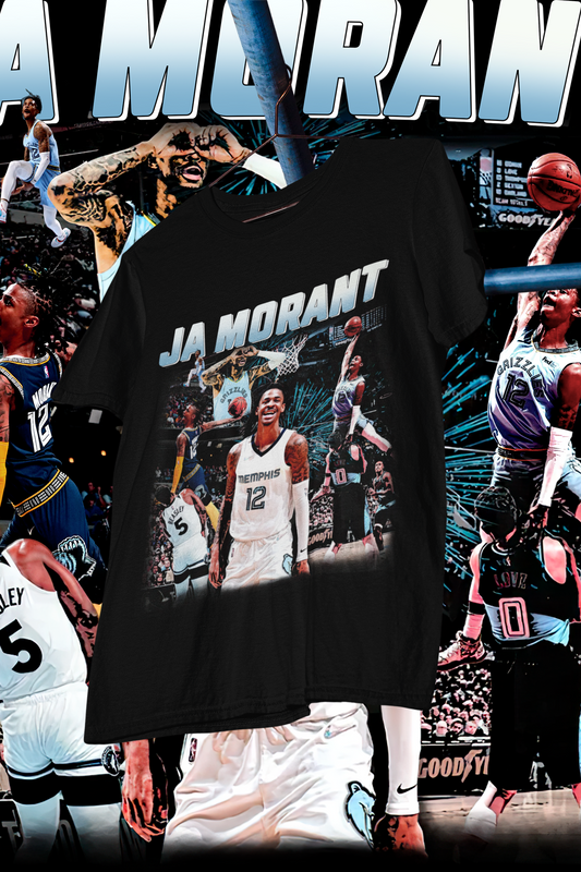 JA MORANT- shirt design, Bootleg tees design, ready to print, Printable design basketball, 90s, DTF,DTG,300 DPI