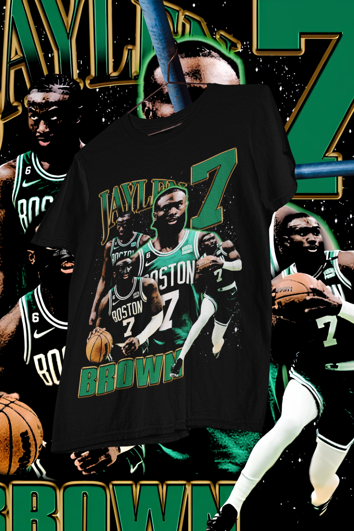 JAYLEN BROWN 7- shirt design, Bootleg tees design, ready to print, Printable design basketball, 90s, DTF,DTG,300 DPI