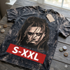 J COLE Jumbo Print Acid Washed Vintage 90s Style Heavyweight T Shirt