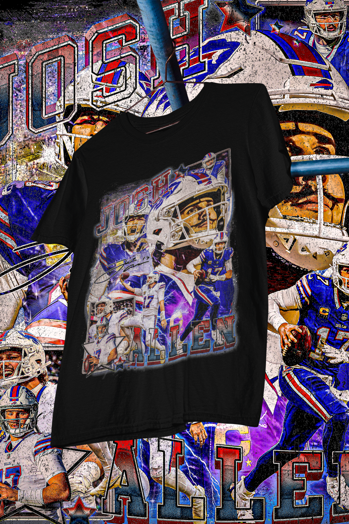 JOSH ALLEN -shirt design, Bootleg tees design, ready to print, Printable design basketball, 90s, DTF,DTG,300 DPI