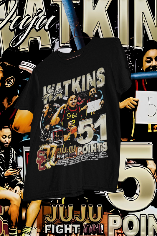 JUJU WATKINS -shirt design, Bootleg tees design, ready to print, Printable design basketball, 90s, DTF,DTG,300 DPI