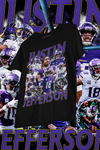 JUSTIN JEFFERSON -shirt design, Bootleg tees design, ready to print, Printable design basketball, 90s, DTF,DTG,300 DPI