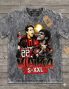 KAKA Jumbo Print Acid Washed Vintage 90s Style Heavyweight T-Shirt