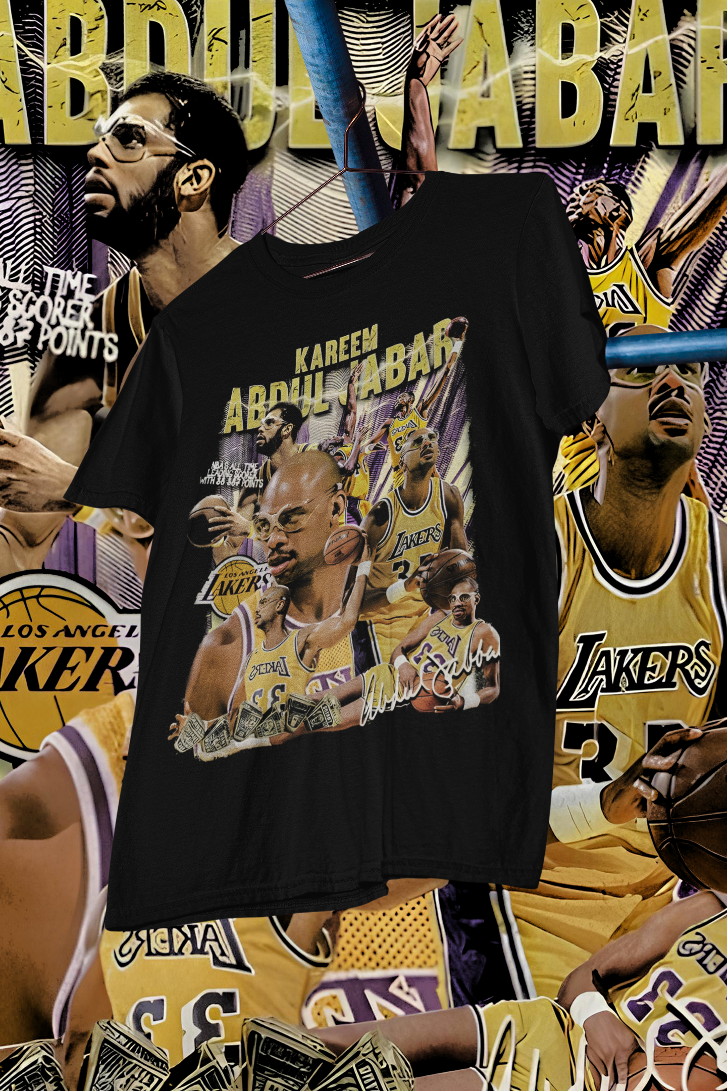 KAREEM -shirt design, Bootleg tees design, ready to print, Printable design basketball, 90s, DTF,DTG,300 DPI