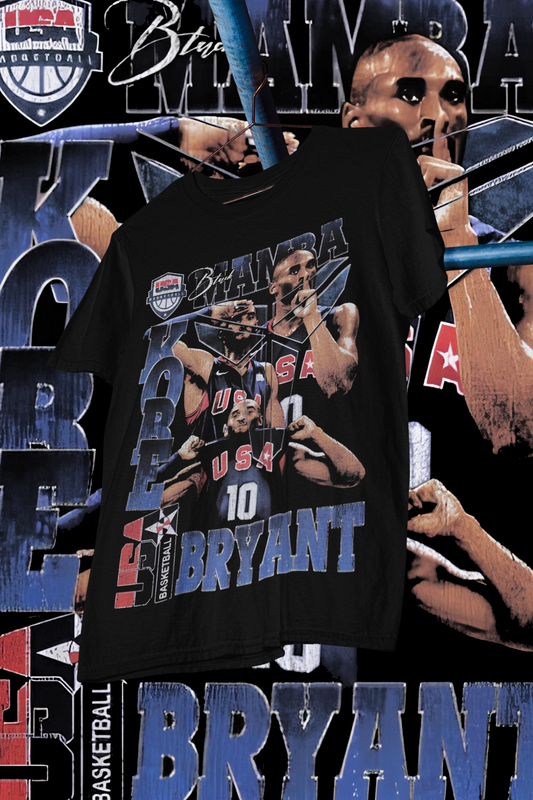 KOBE BRYANT USA - shirt design, Bootleg tees design, ready to print, Printable design basketball, 90s, DTF,DTG,300 DPI