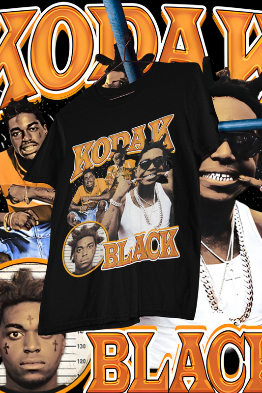 KODAK BLACK-shirt design, Bootleg tees design, ready to print, Printable design basketball, 90s, DTF,DTG,300 DPI