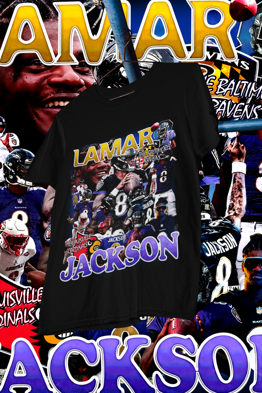 LAMAR JACKSON -shirt design, Bootleg tees design, ready to print, Printable design basketball, 90s, DTF,DTG,300 DPI